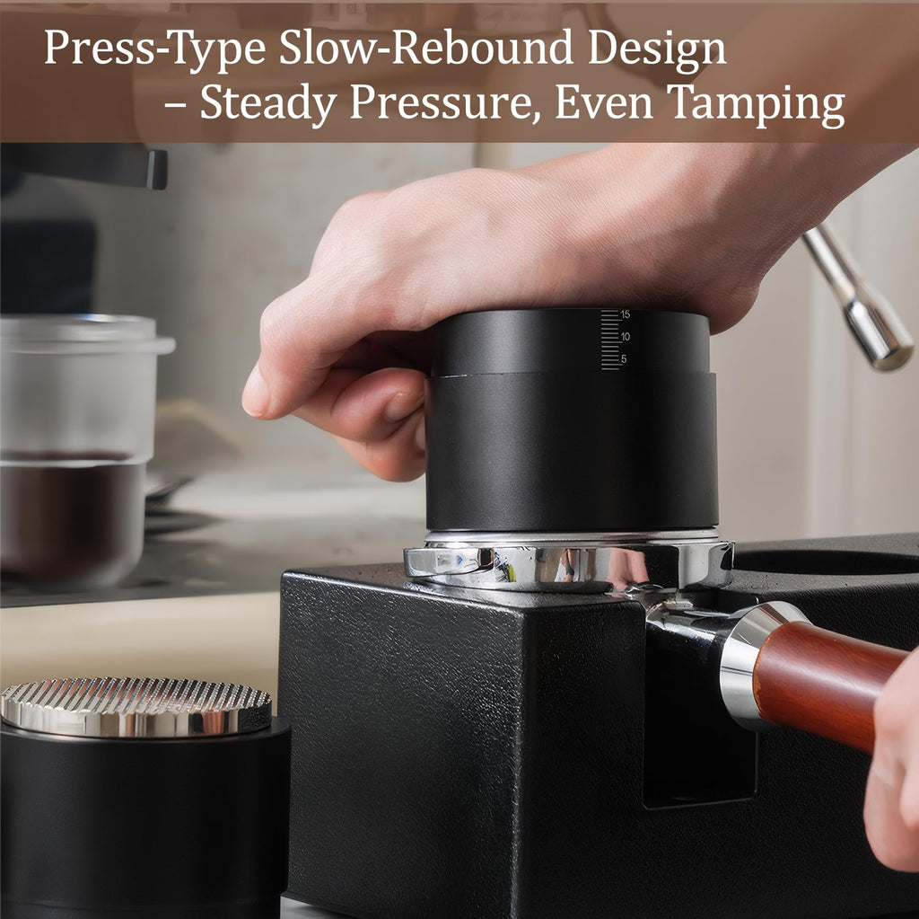 DiatZeno 53MM Espresso Tools - Professional WDT Tool, Coffee Distributor & Tamper with 3-in-1 Design, 304 Stainless Steel Barista Essentials for Home Coffee Brewing, Beginner-Friendly Accessories