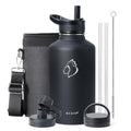 BUZIO Half Gallon Water Jug Insulated Stainless Steel (Cold for 48 Hrs)