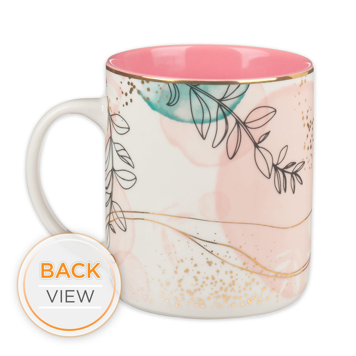 Christian Art Gifts Floral Ceramic Coffee Mug – 14 oz. Lead and Cadmium-free, Non-Toxic Inspirational Scripture Coffee and Tea Mug for Women with Bible Verse: Plans to Give You A Hope –Jeremiah 29:11