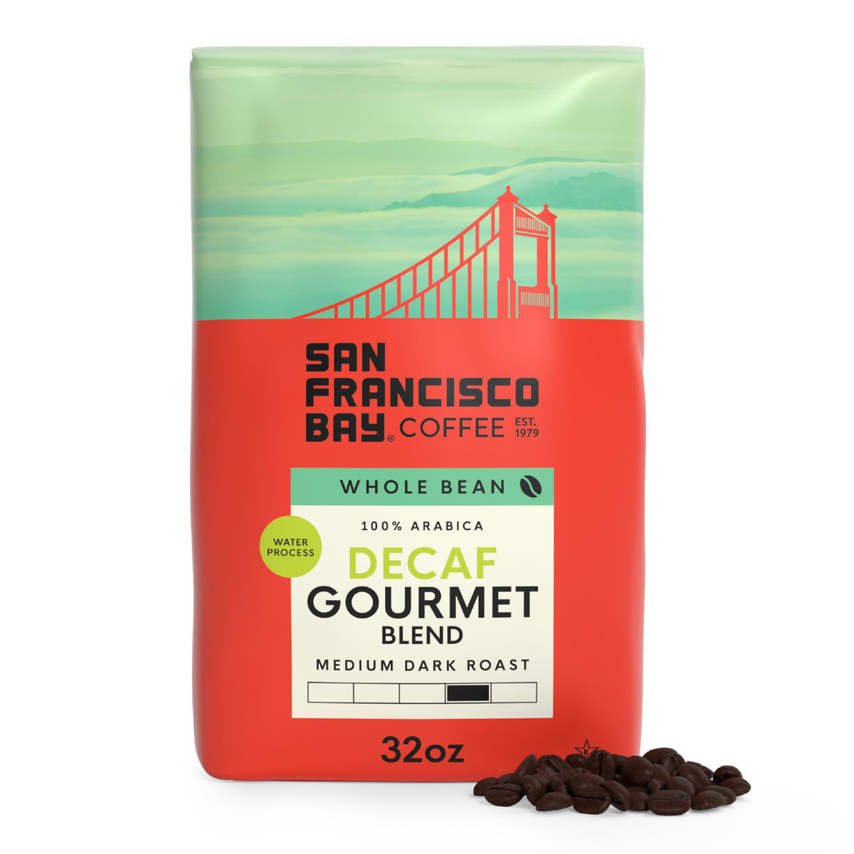 San Francisco Bay Coffee Bay Bridge Blend Whole Bean Coffee, 2 lb bag