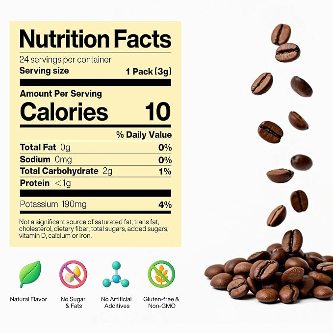 SATURNBIRD Coffee Instant Cold Brew - Light, Medium, Dark Roast Variety Pack, 6 Roast Levels (NO.1-6), 100% Arabica with DIAMONDUST Technology, 24 Single Serves Perfect for Iced Coffee