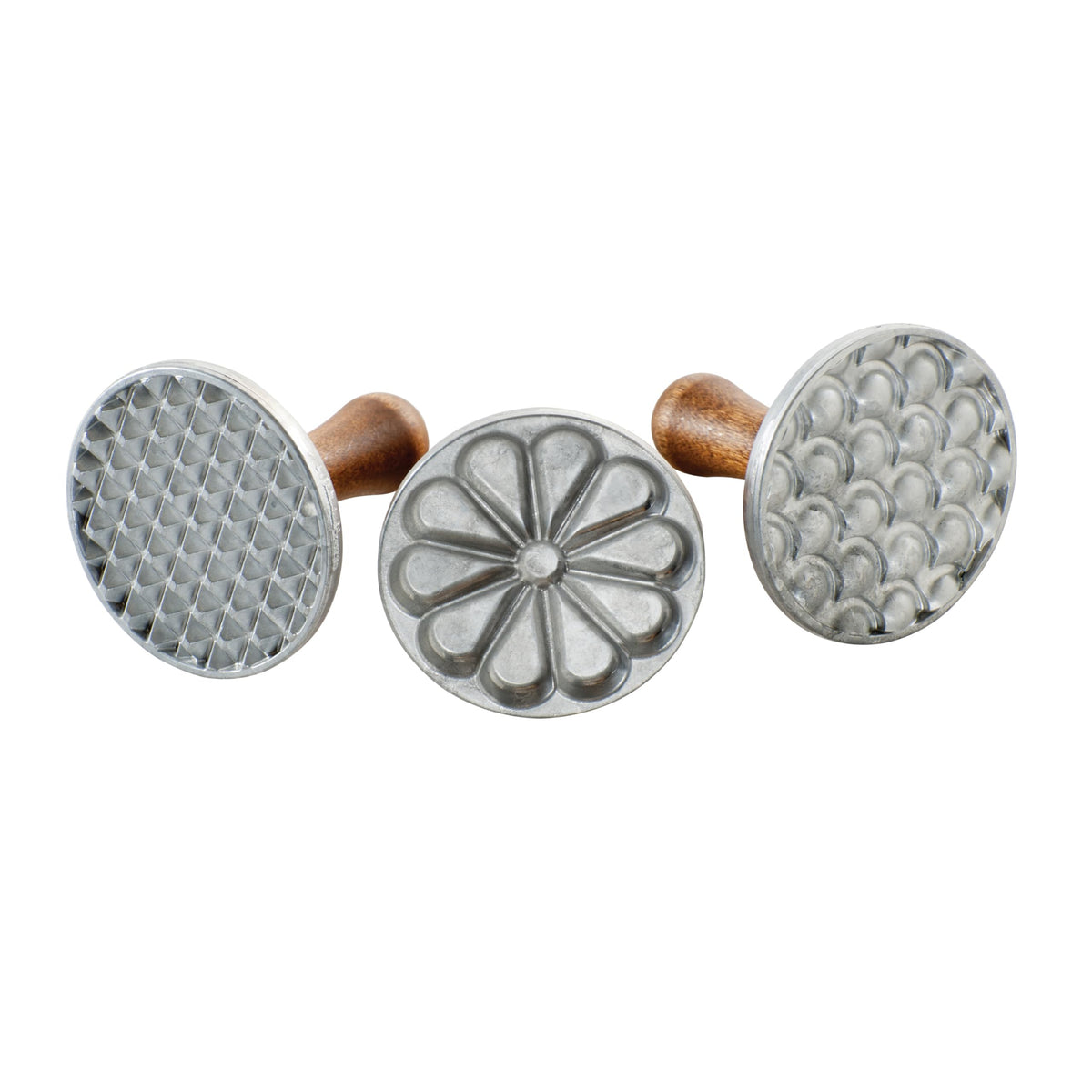 Nordic Ware Springerle Cookie Stamps (Set of 3), Sturdy Cast Aluminium Cookie Stamp Set, Cookie Press Set Made in the USA, Sturdy and Durable Biscuit Maker Press Set
