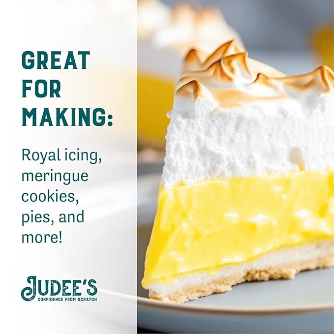 Judee's Gluten Free Complete Meringue Powder Mix - 11.4 Oz for Baking and Decorating - Gluten-Free, Nut-Free, No Preservatives - Make Meringue Cookies, Pies, Frosting, Royal Icing