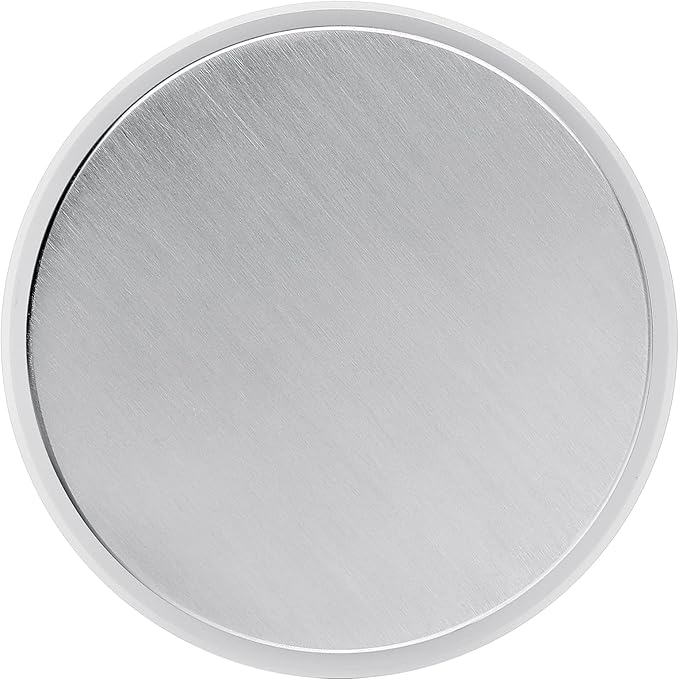 Normcore 53.3mm Espresso Coffee Tamper V4 - Spring Loaded Tamper With Stainless Steel Flat Base - Non-stick coating White - 15lb / 25lb / 30lbs Replacement Springs - Anodized Aluminum Stand