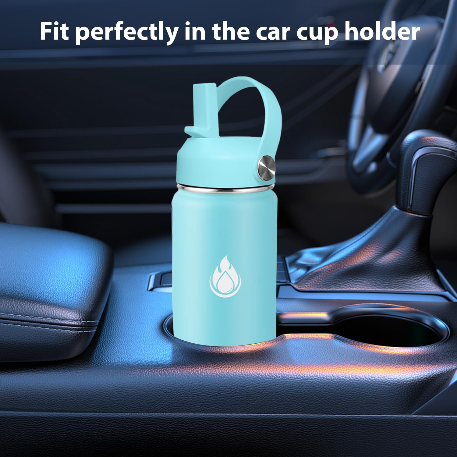 SENDESTAR Stainless Steel Water Bottle, Wide Mouth Water Bottle 18 oz, 24oz,32 oz,40 oz with 2 Lids (Straw Lid), Double Wall Vacuum Insulated Leak Proof, Keep Liquids Hot or Cold