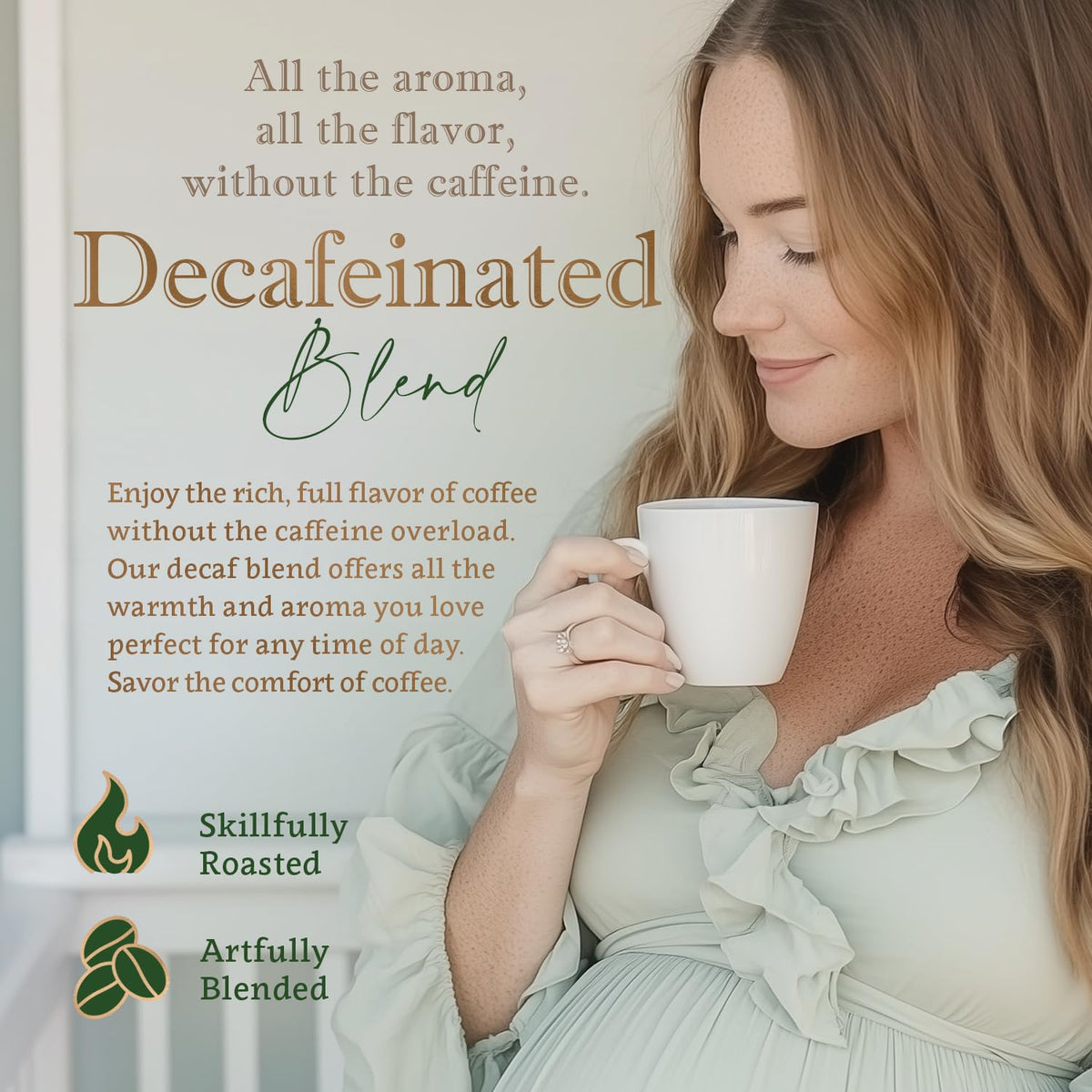 Organic Whole Bean Coffee Medium Roast (16oz) - Decaffeinated