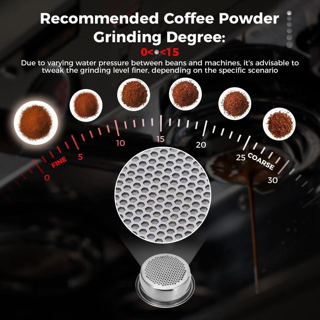 IKAPE 54mm Bottomless Naked Portafilter, Suitable for 54mm Breville Barista Series BES870/880 Machine & Solis Barista Machines (Bambino Plus Not Supported)