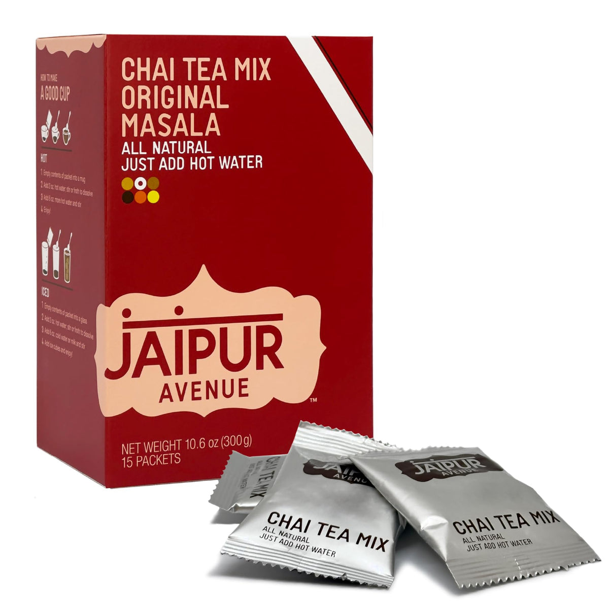 Jaipur Avenue's All-Natural Vanilla Chai Tea Mix (15-Count Box)