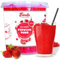 Fanale Strawberry Popping Boba Pearls for Bubble Tea and Drinks, 7 Pounds