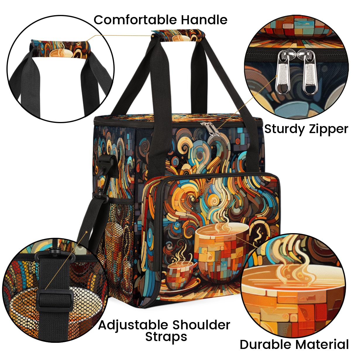 Coffee Maker Bag Compatible with K-Mini or K-Mini Plus Coffee Cup Pattern1
