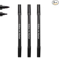 Dual Tips Food Coloring Pens，3PCS Black Color Food Grade and Edible Marker,Gourmet Writers for Decorating Fondant,Cakes, Cookies, Frosting, Easter Eggs, Thick Tip and Fine Tip, by Edibleink