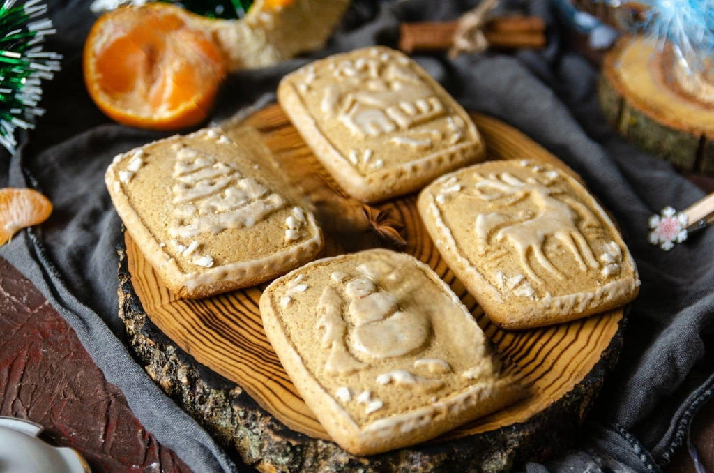 MOTEERLLU Wooden Springerle Cookie Molds for Baking, Elk