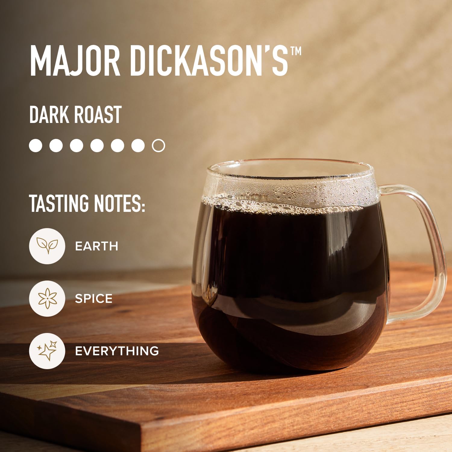 Peet's Coffee, Dark Roast Ground Coffee, 100% Arabica Coffee - Major Dickason's Blend 63 Ounces (6 Bags of 10.5 Ounces)