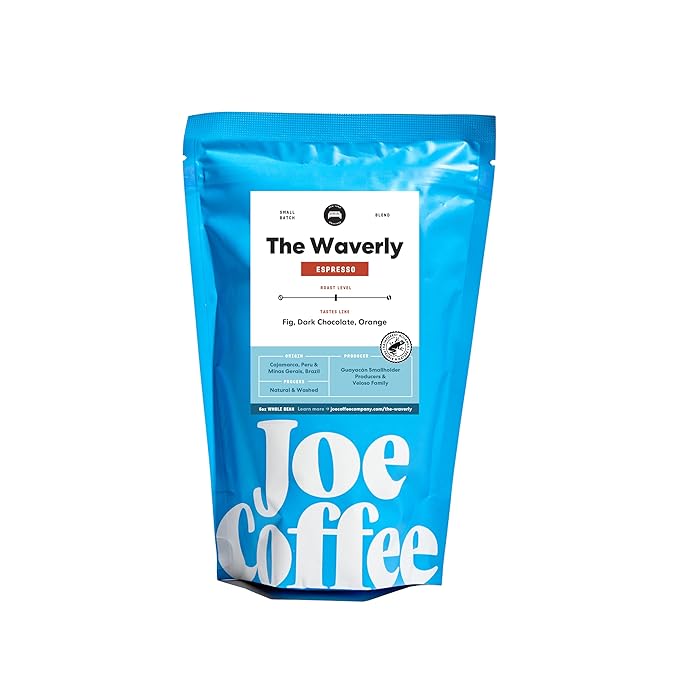 Joe Coffee Company - Benchmark Whole Bean Specialty Coffee, Rainforest Alliance Certified, Kosher, Climate-Friendly