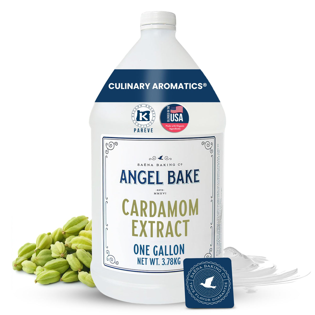 Angel Bake Peppermint Extract, 1 Gallon Bulk for Foodservice, Bakeries