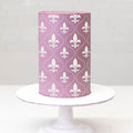 Royalty Lily Flower Large Cale Decorating Stencil (Fleurdelis)