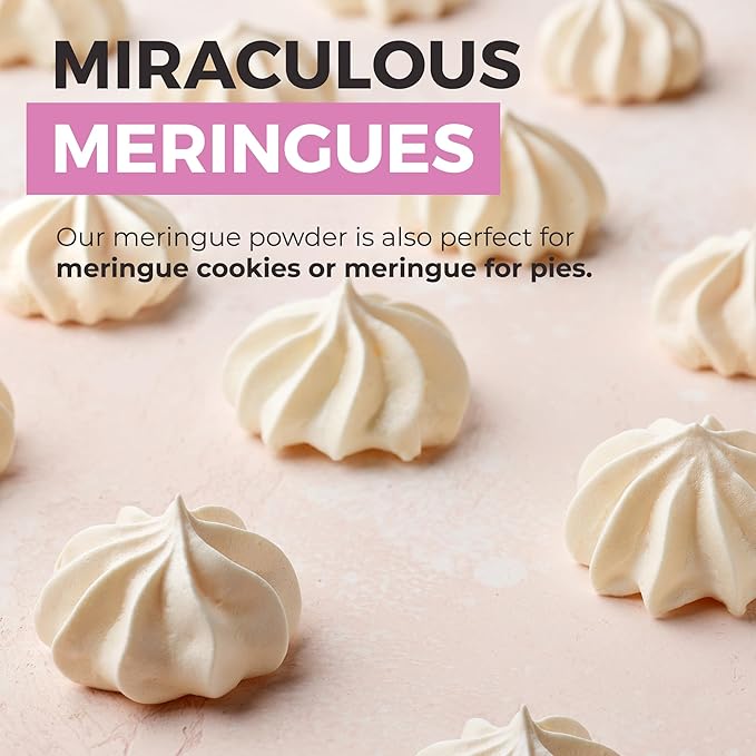 Meringue Powder (5lb) For Royal Icing, Premium Quality, High Egg White Formula, Create Incredible Royal Icing or Frosting for Sugar Cookies, Naturally Flavored, Verified Gluten Free, Non-GMO Sourced