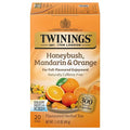Twinings Honeybush, Mandarin, & Orange Herbal Tea Individually Wrapped Bags, 20 Count (Pack of 1), Naturally Caffeine-Free, Enjoy Hot or Iced, 20 Teabags