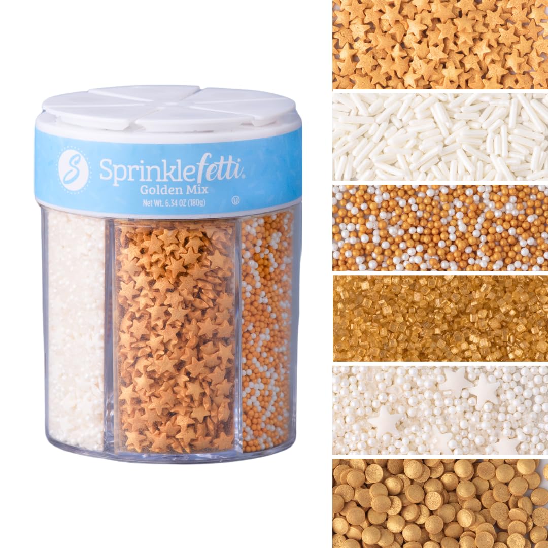 Sweets Indeed Rainbow Jimmies Sprinkles for Baking & Decorating, 6.45 oz