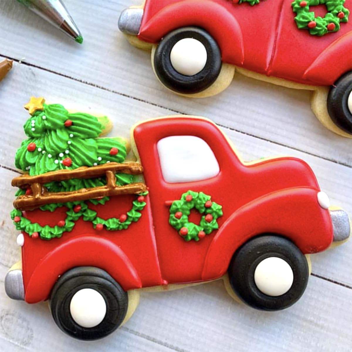 Kanehosi Christmas Cookie Cutters 6Pcs Large, Christmas Theme Cookie Cutter