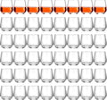Zopeal 48 Pack Shot Glasses 3.25 oz Tequila Whiskey Tasting Glass Cups Small Liquor and Spirit Bar Shooter for Drinking Tasting Espresso Beer Juice