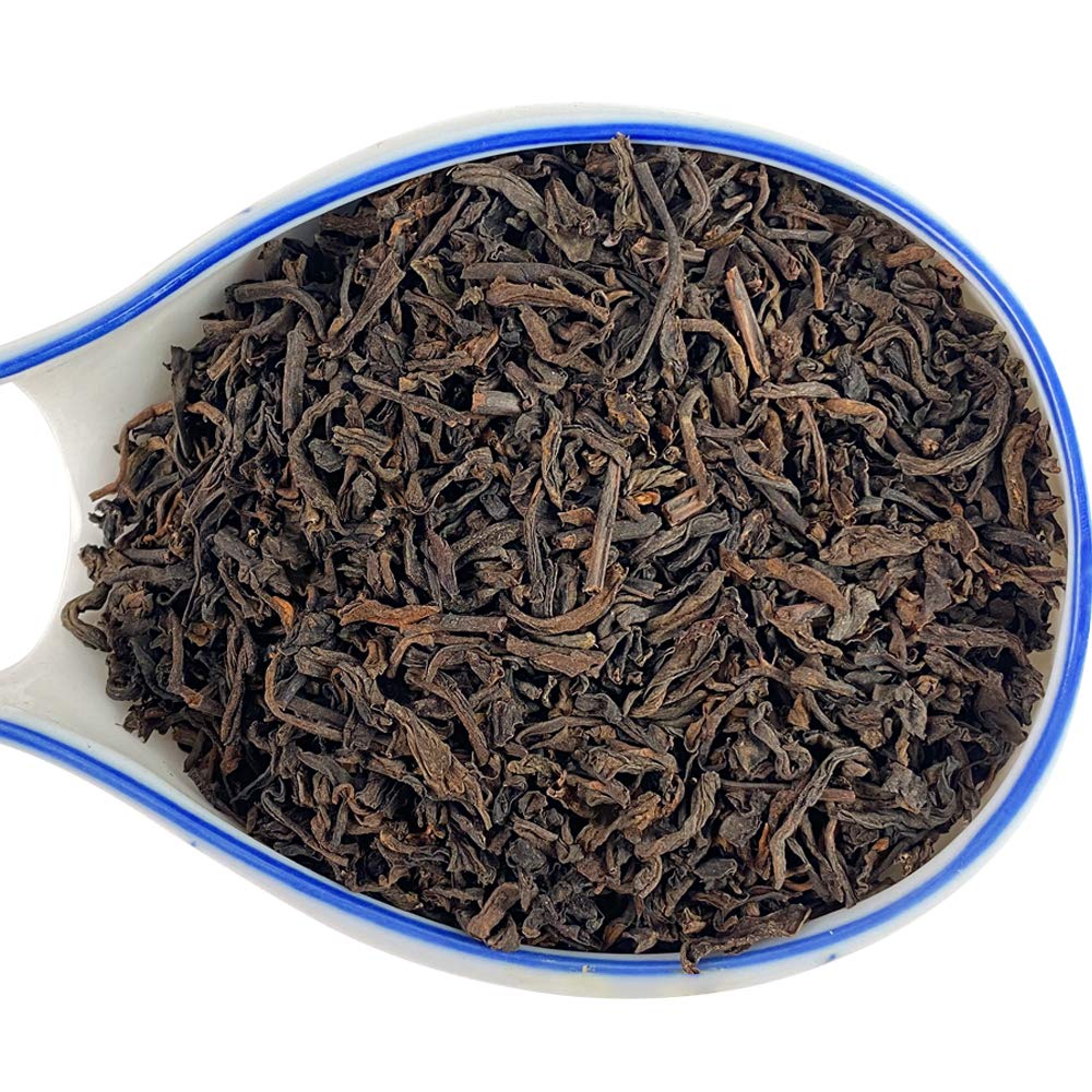 TIAN HU SHAN Puerh tea loose leaf, Ripe Pu'erh Tea, Aged Black Tea 8 oz