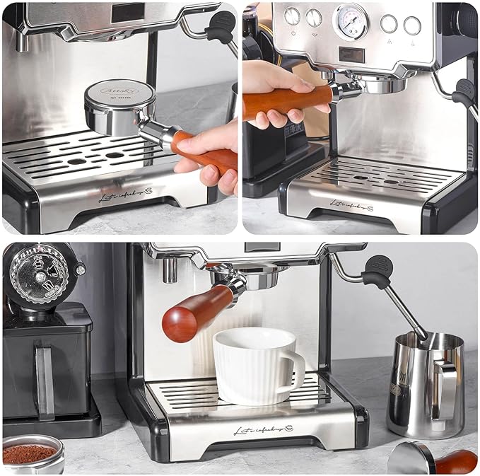 51mm Espresso Puck Screen, Espresso Filter for 51mm Portafilter Filter Basket, Reusable Espresso Screen with 1.7mm Thickness 150μm 316 Stainless Steel