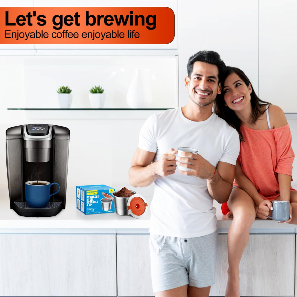 RETHONE Reusable K Cups for Keurig 1.0/2.0, Stainless Steel Coffee Pods