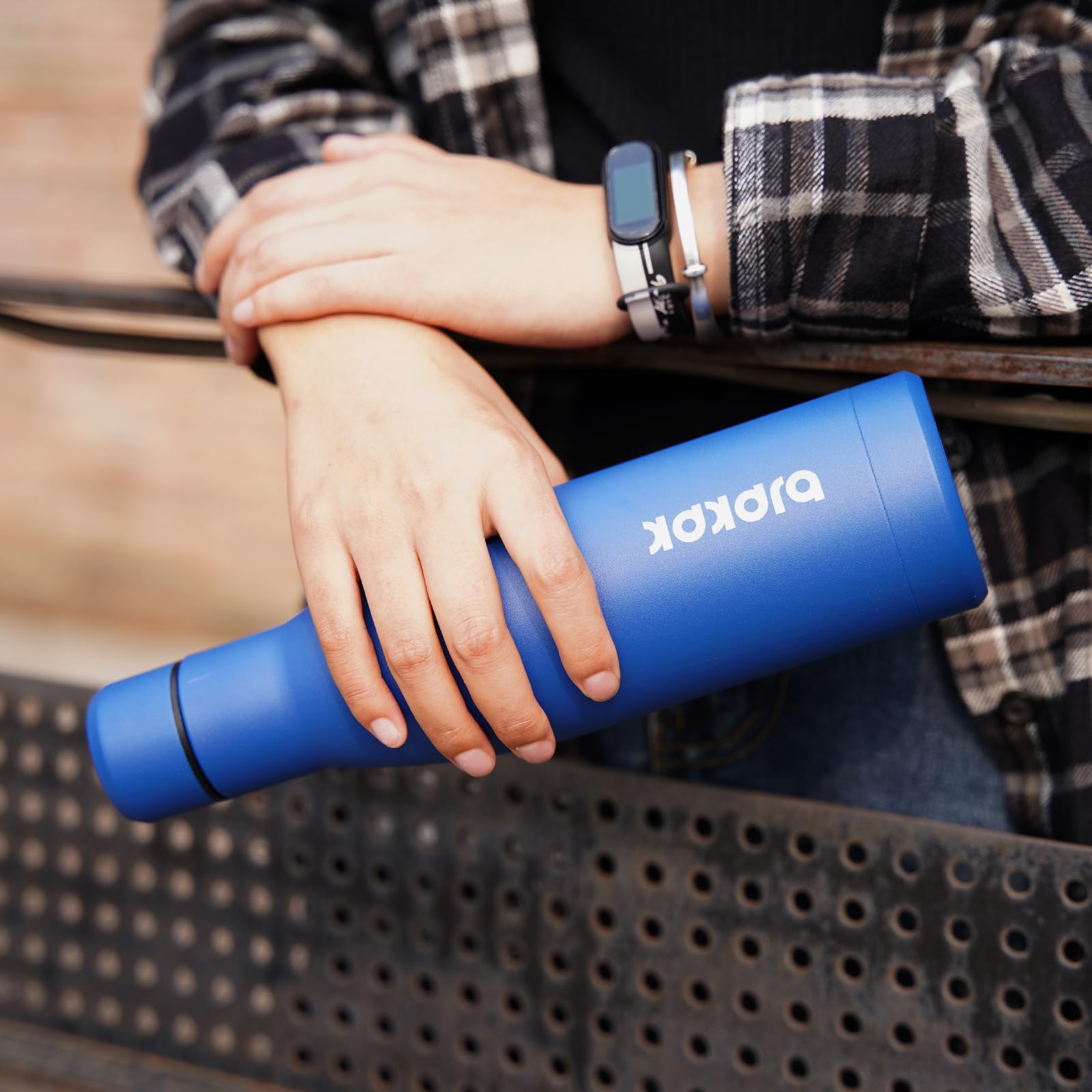 BJPKPK 25 oz Insulated Stainless Steel Water Bottle, Metal Sports Flask