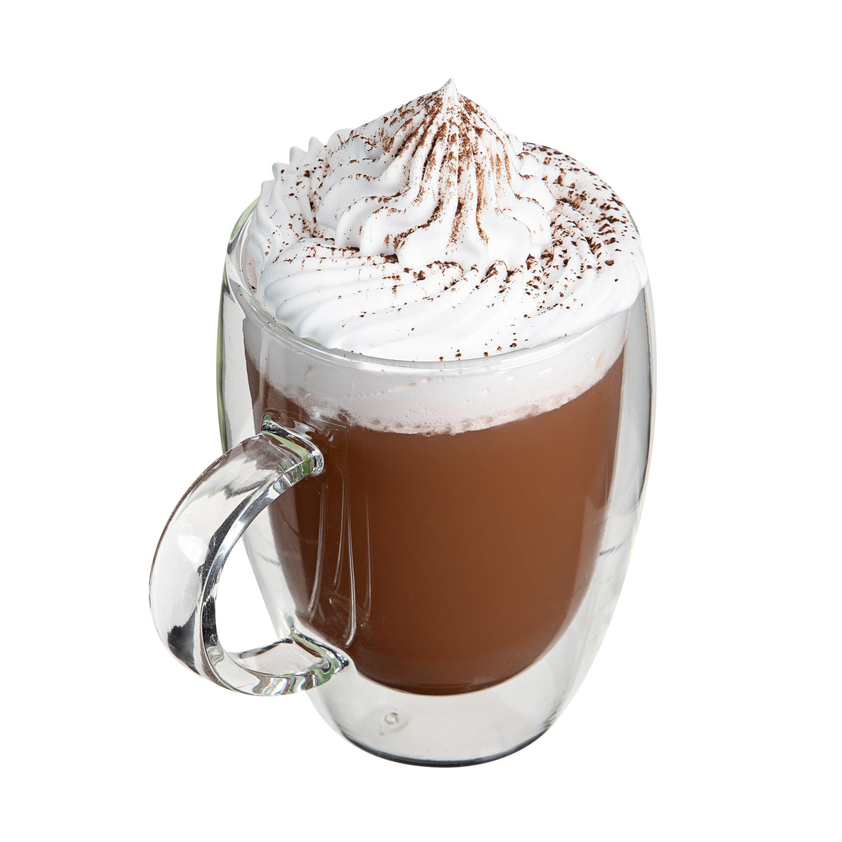 Restaurantware 12 oz Professional Glass Coffee Cup, 2 Pack