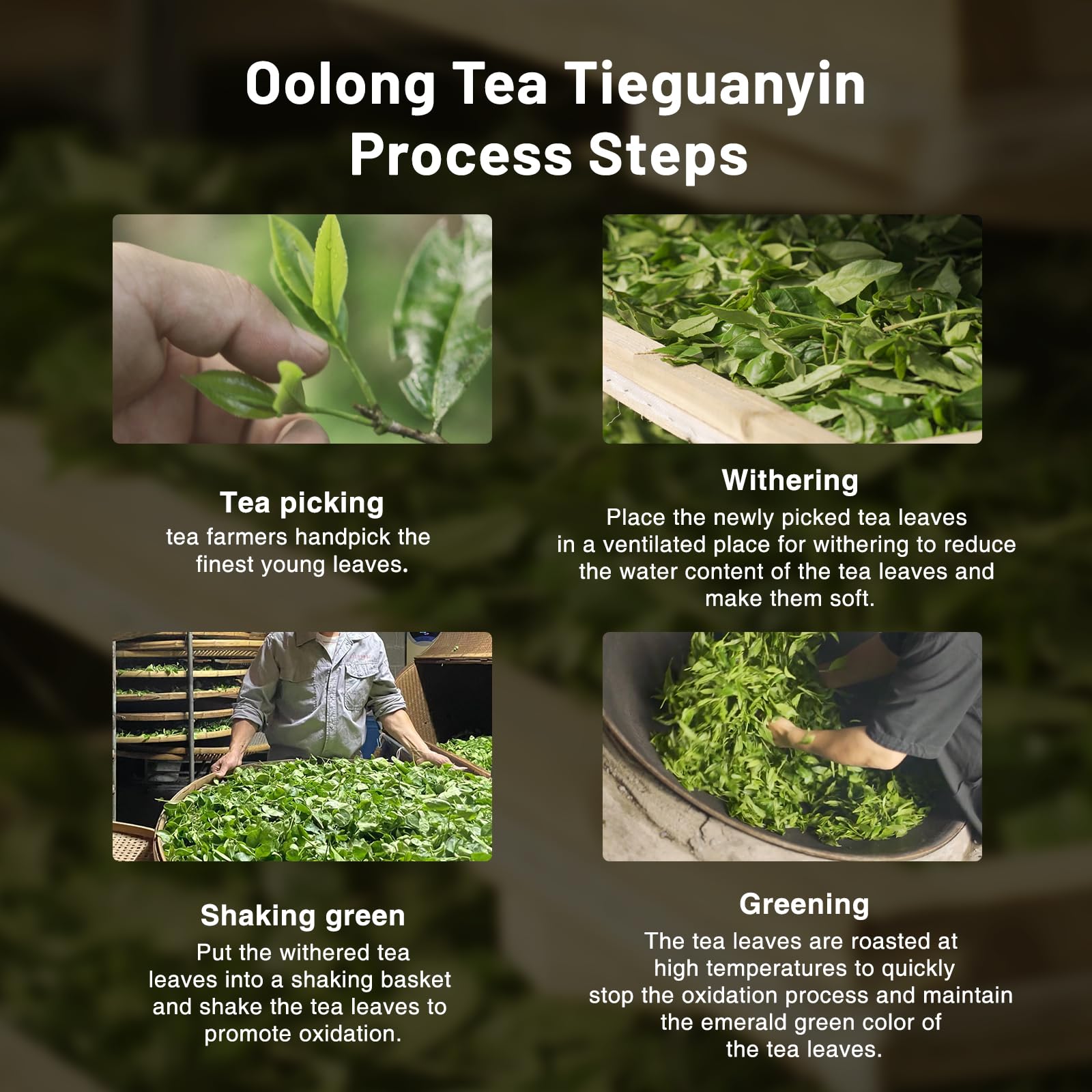 iTeaworld Tieguanyin Oolong Loose Leaf, Light Floral Style Oolong（3.5oz)