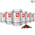 Illy Whole Bean Coffee, Intenso Bold Roast - Bold & Flavorful - 100% Arabica - Whole Beans - Pressurized Packaging Sealed for Freshness - 8.8oz can (Pack of 6)
