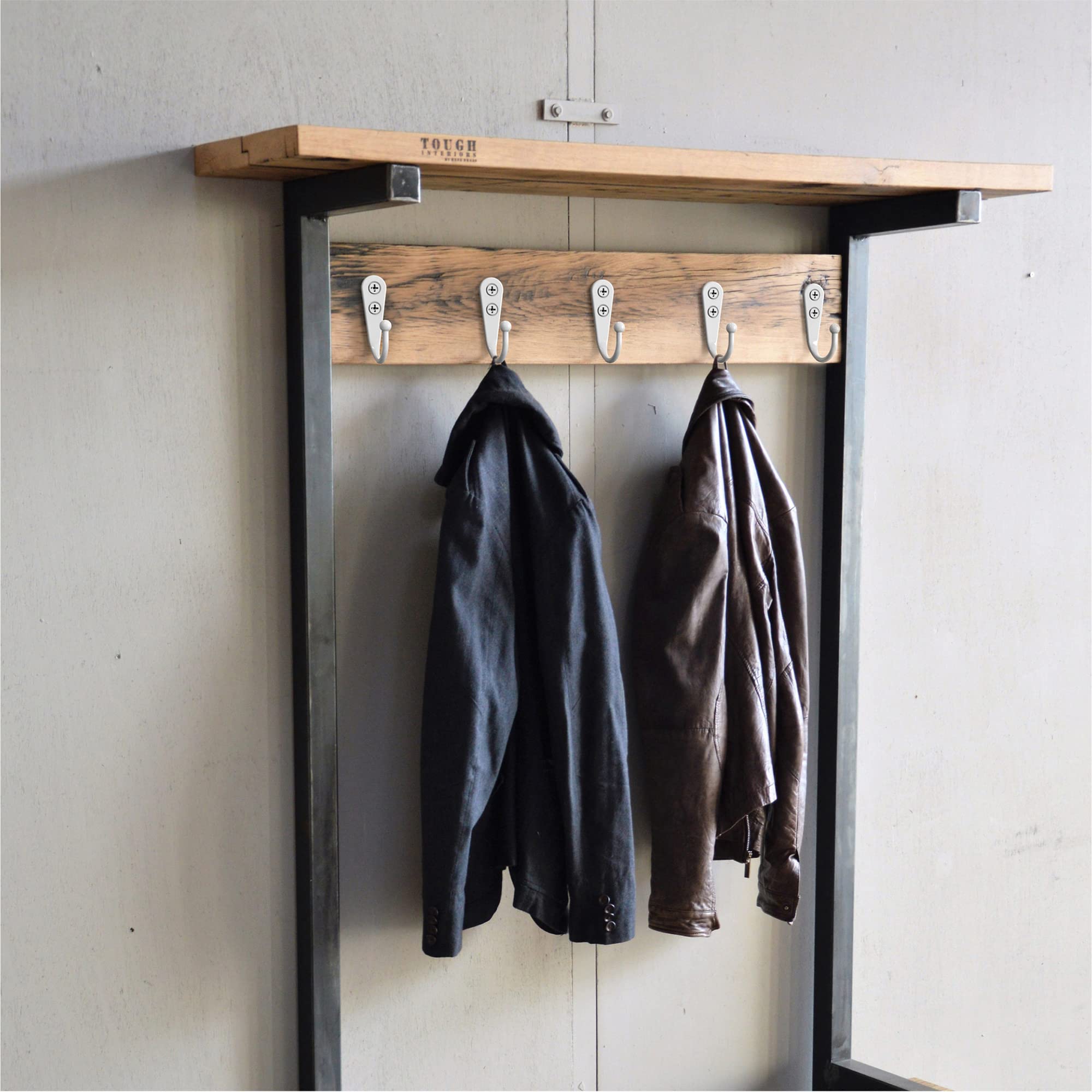 PRIGVOT 15-Pack White Wall Mount Hooks for Hanging Coats & Towels