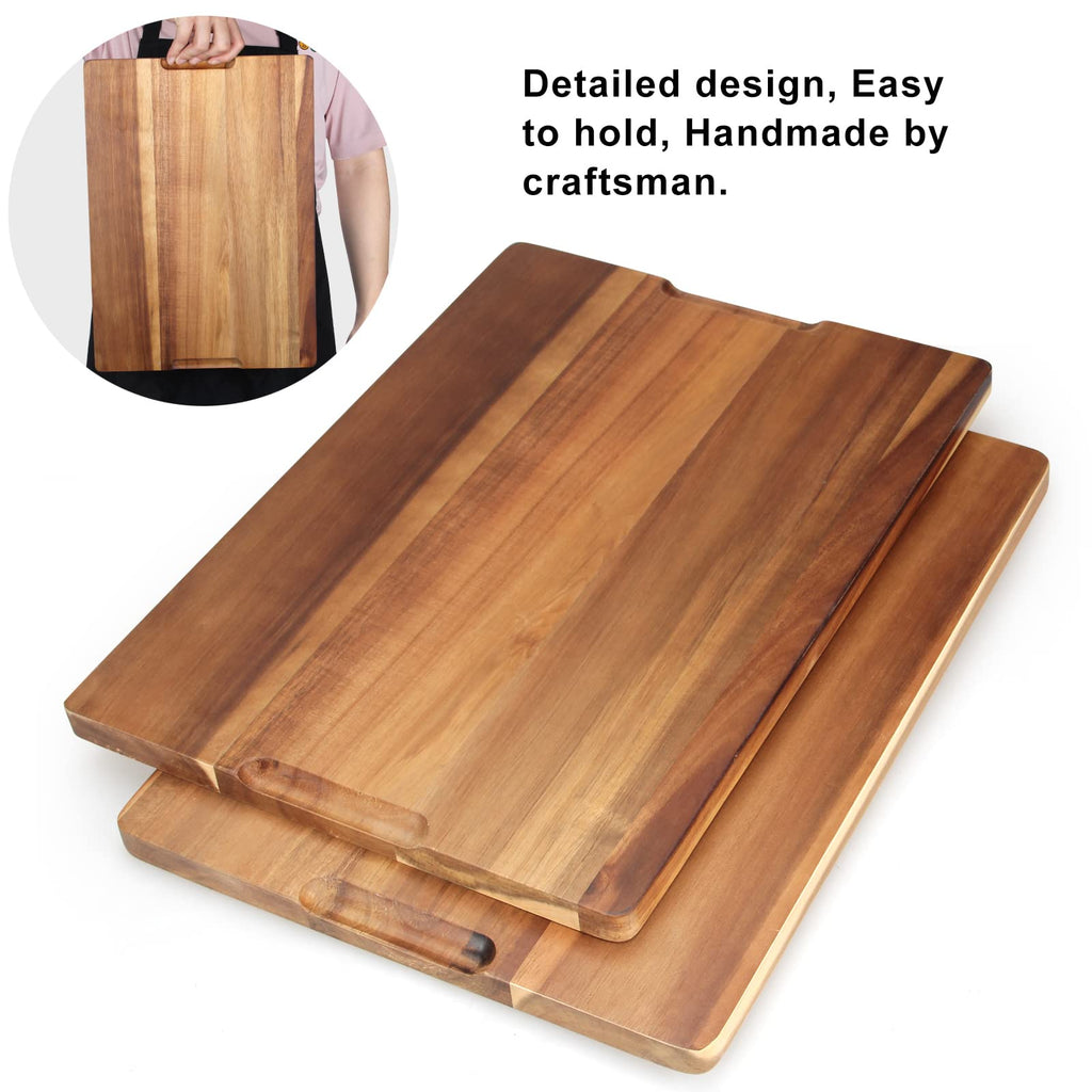 Acacia Wood Chopping Cutting Boards for Kitchen Wooden Charcuterie Board