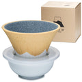 Wablade Ceramic Reusable Coffee Filter Dripper Paperless Sustinable Mt. Fuji Made in Japan (Yellow)