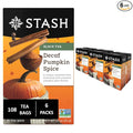 Stash Tea Decaf Pumpkin Spice Black Tea - Decaf, Non-GMO Project Verified Premium Tea with No Artificial Ingredients, 18 Count (Pack of 6) - 108 Bags Total