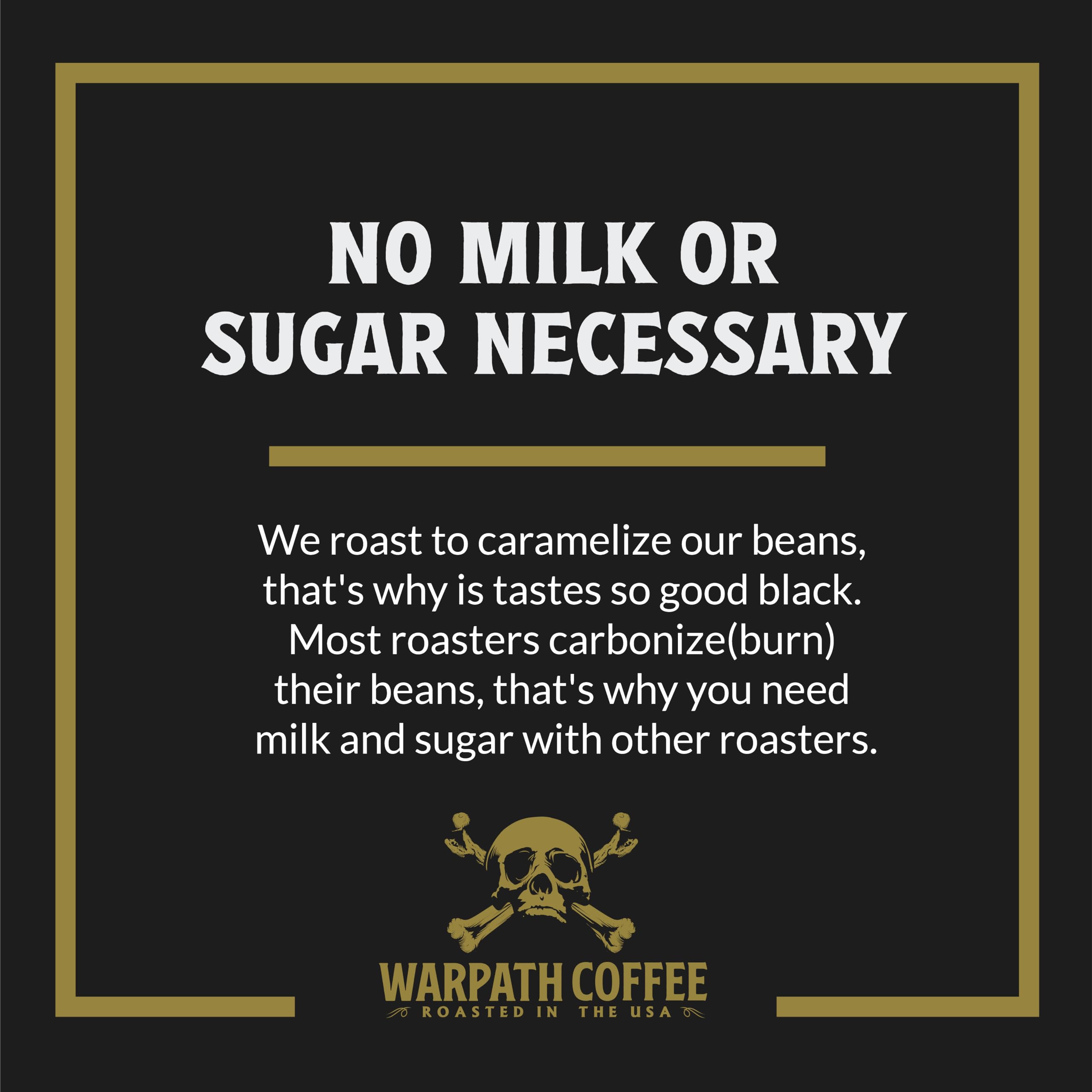 Warpath Coffee Whole Bean Coffee Medium Roast, Breakfast Blend, High Caffeine, Extra Strong Roasted 100% Arabica Coffee Beans Whole, Rich Aroma, Full Bodied Intense Cup, Created by Navy SEALs, 12oz