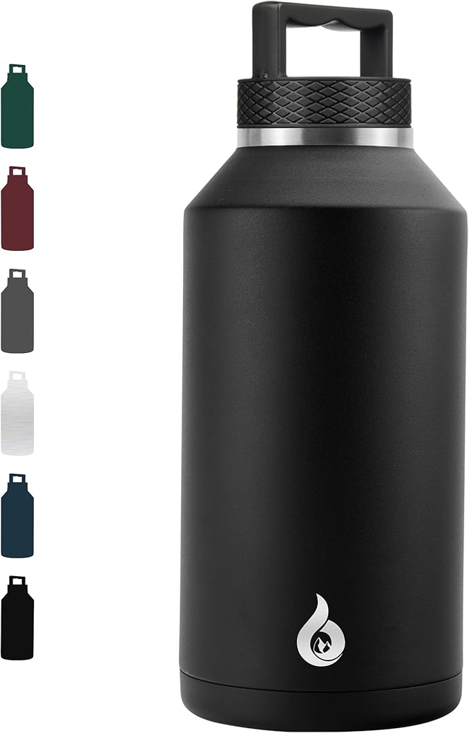 BJPKPK 64oz Insulated Water Bottle, Stainless Steel Vacuum Jug with Handle