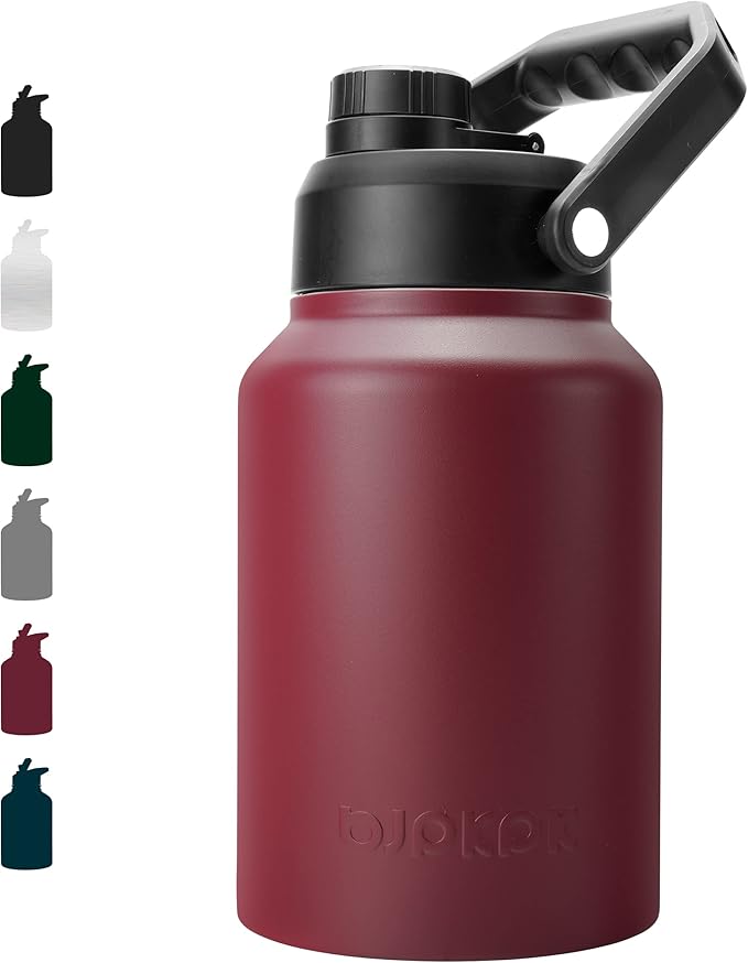 BJPKPK 64oz Insulated Water Bottle, Stainless Steel Vacuum Jug with Handle