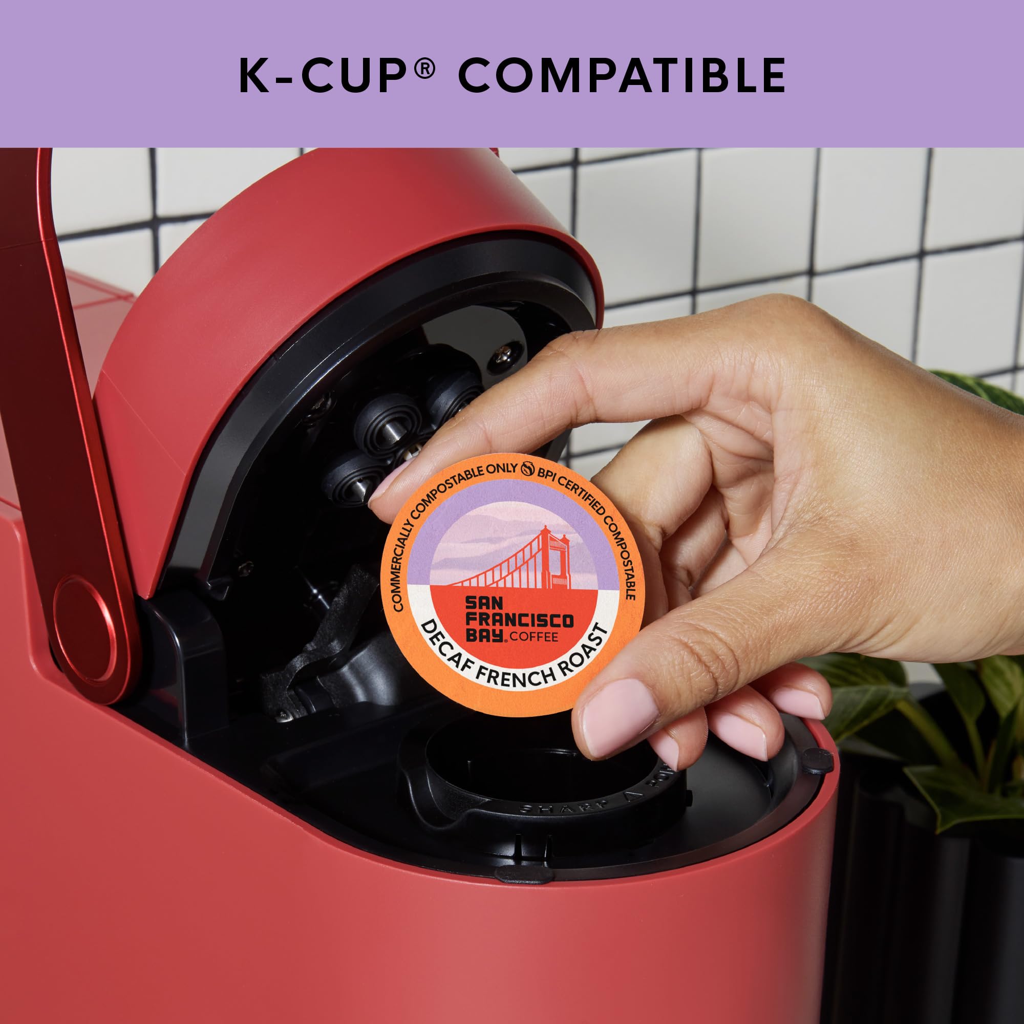 San Francisco Bay DECAF French Roast K-Cup Compatible Coffee Pods, 80 ct