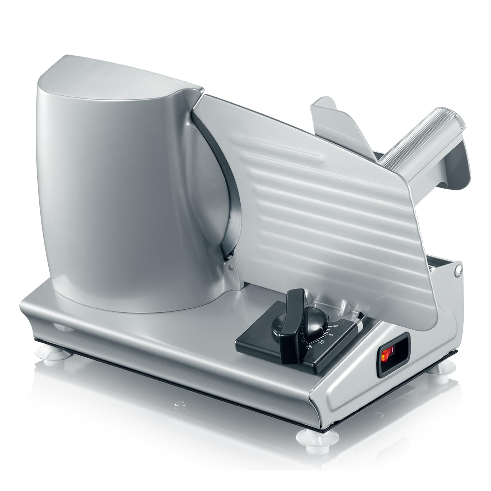 TOOGOOD Meat Slicer Machine for Home Use - Electric Deli Meat Slicer with 7.5" Stainless Steel Blade, Adjustable Thickness Food Slicers Cuts Meat, Bread, Cheese and Deli, Easy to Clean, Sliver