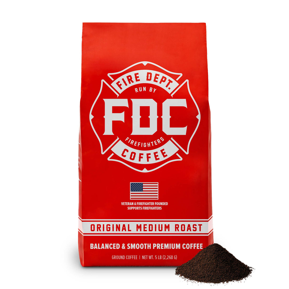 Fire Department Coffee Dark Roast Whole Bean Coffee - 12 oz