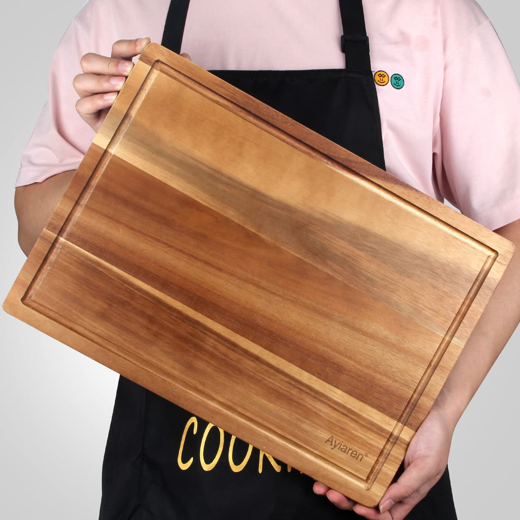 Acacia Wood Chopping Cutting Boards for Kitchen Wooden Charcuterie Board