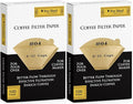 Pro Mael Cone Coffee Filters #4, Number 4 Coffee Filter 8-12 Cup for Drip Coffee Maker, Unbleached Natural (200, #4)