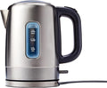 Amazon Basics Electric Stainless Steel Kettle for Tea and Coffee, BPA-Free, Fast Boiling, Auto Shut-Off, 1.1 Quarts, 1500W, Black and Silver
