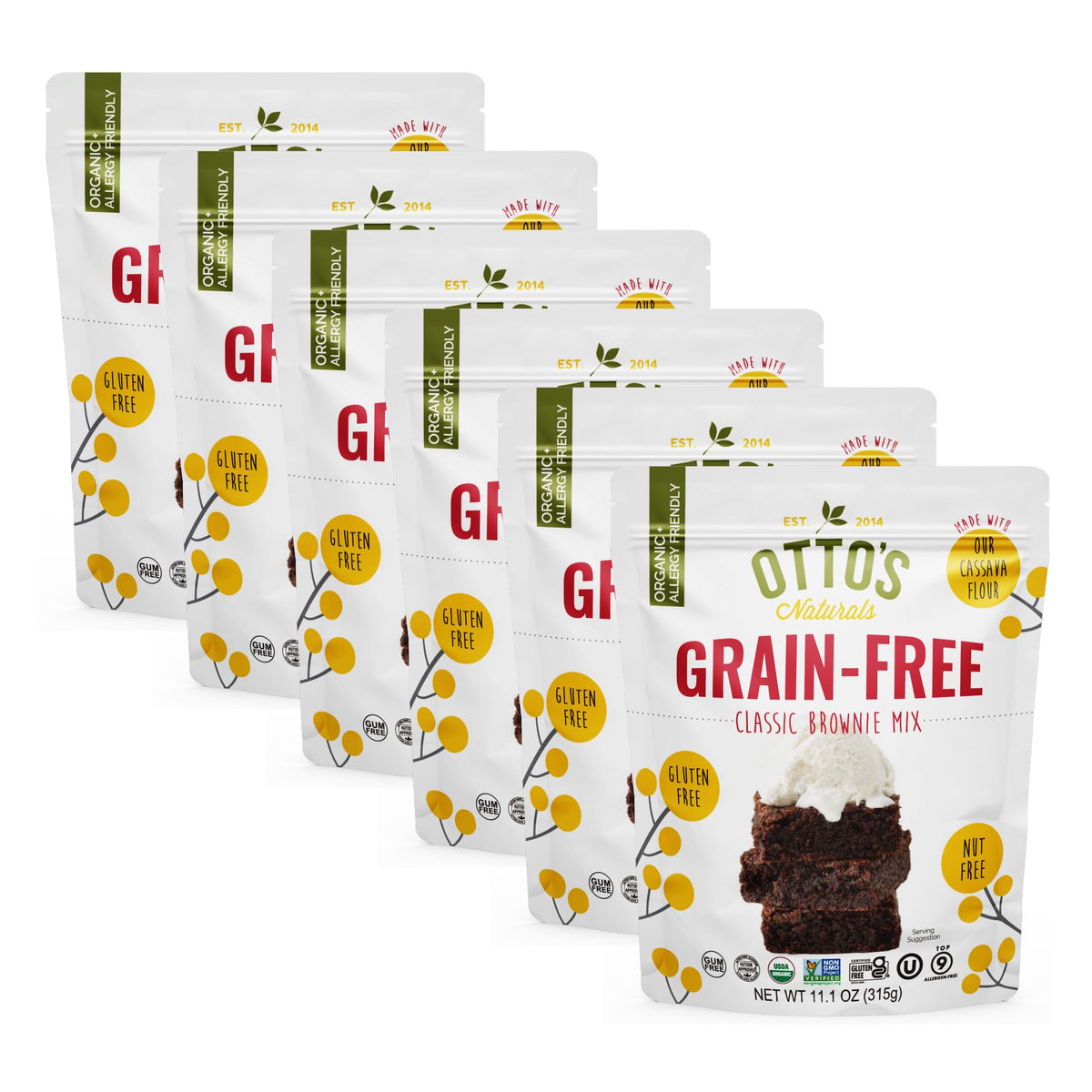 Otto's Naturals Grain-Free Paleo Double Chocolate Brownie Mix, 11.1 Oz.