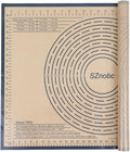 Silicone Pastry Mat 28X20 Inches Baking Mat with Measurement, Perfect for Dough, Pastry, Cookies, Pie Crust, Fondant, Bread, Sourdough, Pasta, Pizza, Kitchen Counter Mat