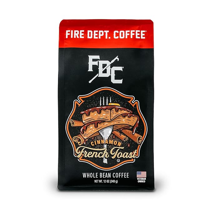 Fire Department Coffee Vanilla Bourbon Infused Ground Coffee - 12 oz