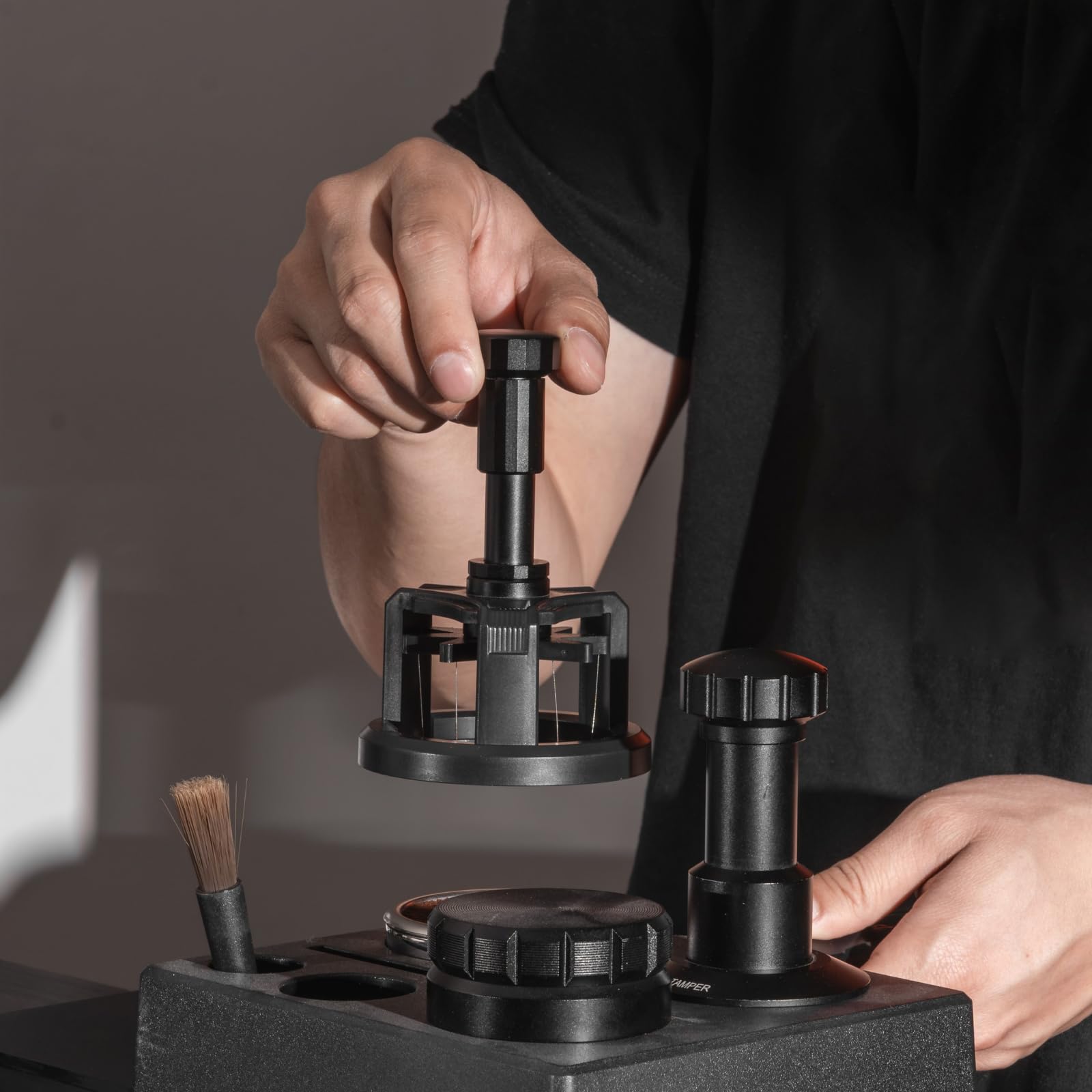 Vandroop Rotary WDT Tool 54mm, Semi-Automatic Espresso Distribution Tool