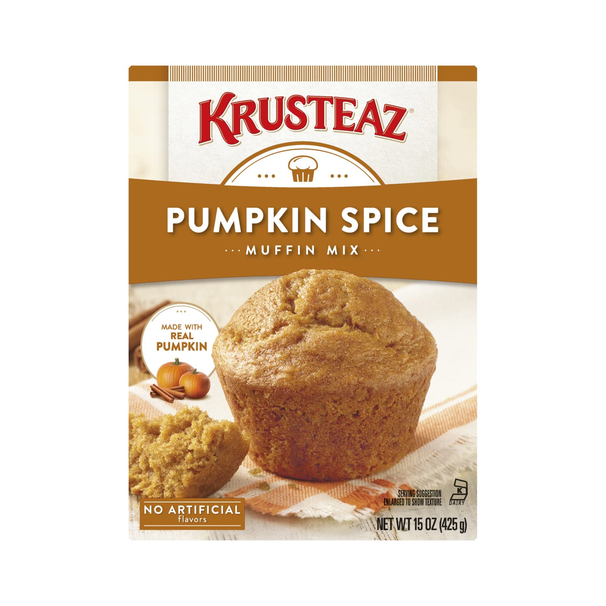 Krusteaz Muffin Mix, Double Chocolate Muffin Mix, Made with Real Chocolate Chips & No Artificial Flavors, Colors or Preservatives, 20 OZ Box (Pack of 6)